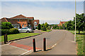 Looking down Leafy Lane, Whiteley, from its top