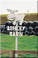 Tolpuddle: metal cow at Ashley Barn