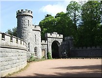 NJ6912 : South Entrance to Cluny Castle by Stanley Howe