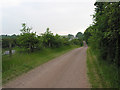 M50 and country lane run parallel at Upper Foxhall