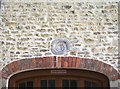 Fossil above the doorway