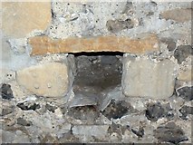 SU1868 : St Peter's church,High Street, Marlborough - putlog hole by Brian Robert Marshall