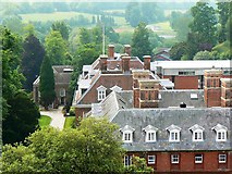 SU1868 : Marlborough College from St Peter's church roof - a closer look by Brian Robert Marshall