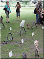 Display of hawks and owls, Russell Square
