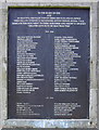 Helmshore War Memorial Plaque