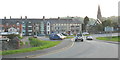 A terrace of large Victorian houses at the bottom of Ffrydan Road