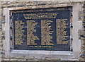 Great War Memorial Tablet - St. Peter