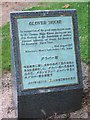 Glover House plaque