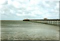 SD3218 : High Tide under Southport Pier by Chris Eaton