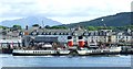 NS0864 : The Waverley at Rothesay Pier by Thomas Nugent