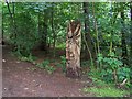 SE0939 : Wooden sculpture by footpath by Joe Regan