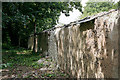 Cob and Slate wall at Fifehead Manor, Middle Wallop