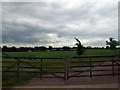 The locked gate to Roughground Farm