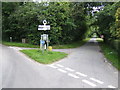 Lane junction in Pockthorpe