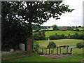 View from the churchyard, Hoarwithy