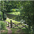 SO8798 : Canal Access Point, Windmill Lane, Wightwick, near Wolverhampton by Roger  D Kidd