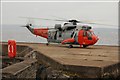 J5082 : SAR helicopter at Bangor (2) by Albert Bridge