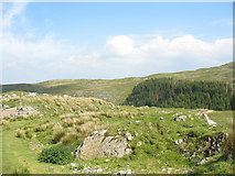 SH8028 : View across the Mawddach chasm to Braich y Dduallt by Eric Jones