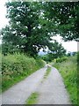 Footpath between Usk Castle and Castle Farm