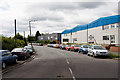 Chickenhall Lane with Barton Farm industrial estate on right