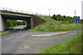 Minor road goes under A303 at Middlecot turning