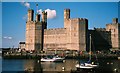 SH4762 : Caernarfon: castle and river by Chris Downer