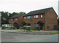 Modern housing off Dilhorne Road