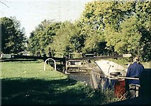 SU6369 : Sulhamstead Lock - No.100 - Kennet & Avon Canal 2004 by Maurice Pullin