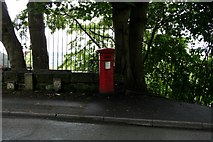 SE1247 : Victorian Postbox in Ilkley. by Steve Partridge