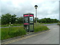 Telephone Box outside the old Little Chef (A36)