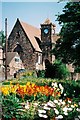 Whiston: church and flowers