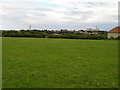 The Scout hut roof and building is visible mid picture.