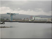 NS4969 : Clydebank from across the Clyde by Stephen Sweeney
