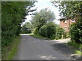 Lane leading from Ulceby village to the busy A1028