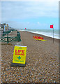 TQ2804 : Lifeguard Post, Hove Beach by Simon Carey