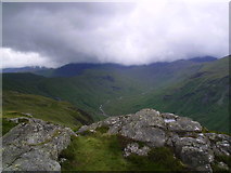 NY2711 : Looking up Langstrath by Michael Graham