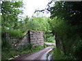 Abutments of old railway bridge