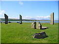 HY3012 : Stones of Stenness and Stenness Loch by Colin Smith