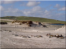 HY4349 : Old Kelp pit, links near Grobust beach by Isla17