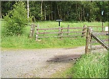 NN8510 : Gannochan Farm entrance. by Derek Ferris