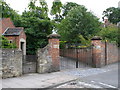 The gates to Yarm School