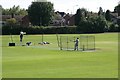 Batting practice at Maghull Cricket Club