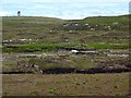 Peat Cuttings, Bog Cotton and Water Tower