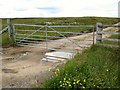 Gate and track to quarry