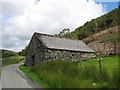 A roadside barn