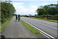 A497 newydd a llwybr beicio - New A497 and cycle track