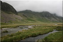NY2105 : River Esk on Great Moss. by Steve Partridge