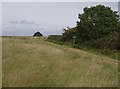 Path junction above Vayres Farm