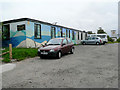 Wartime RAF building used as cafe at craft village