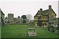 SO4381 : Stokesay: castle and parish church by Chris Downer